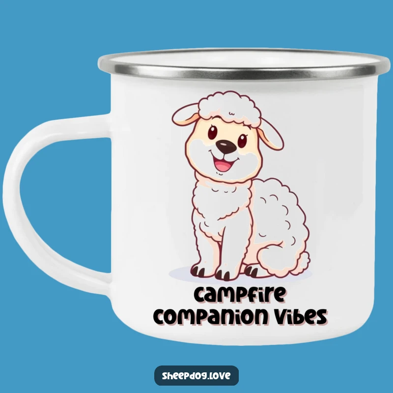 Funny Sheepdog Camping Mug: Proud Outdoorsman, Rugged Funny Gift