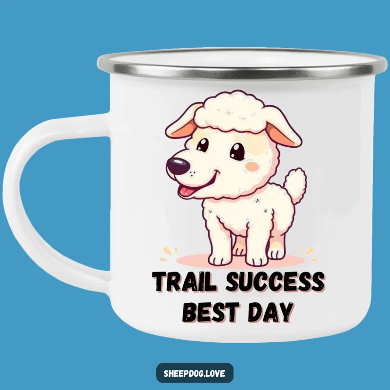 Funny Sheepdog Adventure Mug: Your Trail Buddy