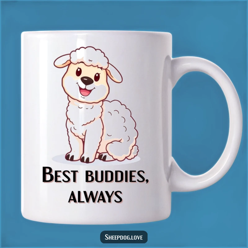 Funny Sheepdog Mug: Proud Companion, Fluffy Friend, Sweet Funny Gift