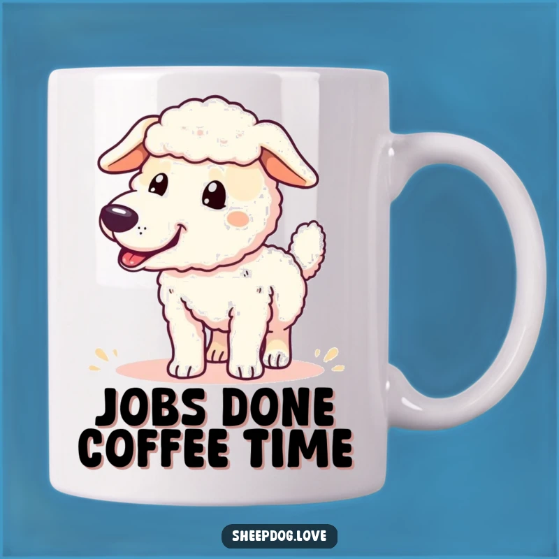 Funny Sheepdog Round-Up Success Mug: Perfect Gift for Dog Lovers