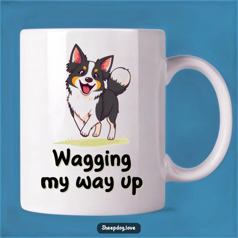 Funny Border Collie Mug: Enthusiastic Herder Dog is a Perfect Gift for Lovers