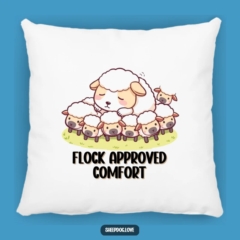 Funny Sheepdog Nap Pillow: Cozy Shepherd Dog Cushion Gift