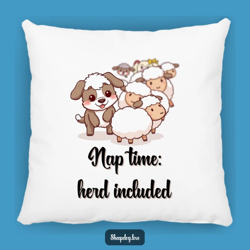 Funny Sheepdog Pillow: Playful Companion, Soft Funny Gift