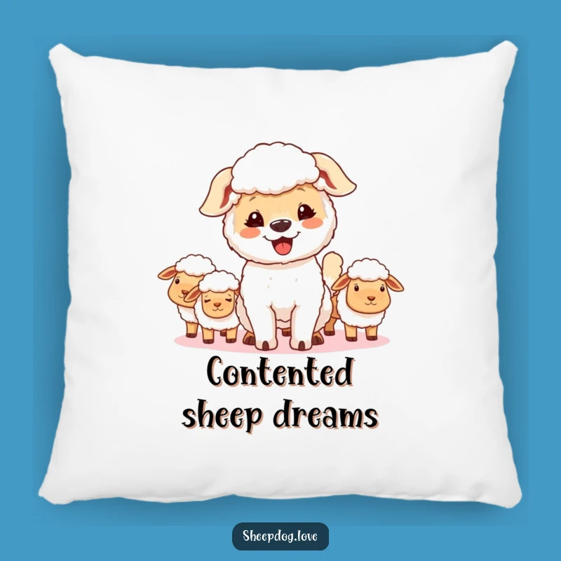 Soft Funny Sheepdog Pillow: Huggable Pride and Comfort