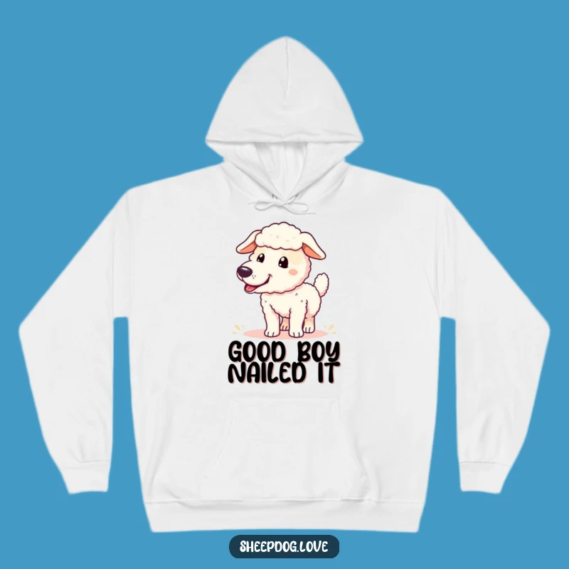 Cozy Funny Sheepdog Hoodie: Warm Comfort After a Job Well Done
