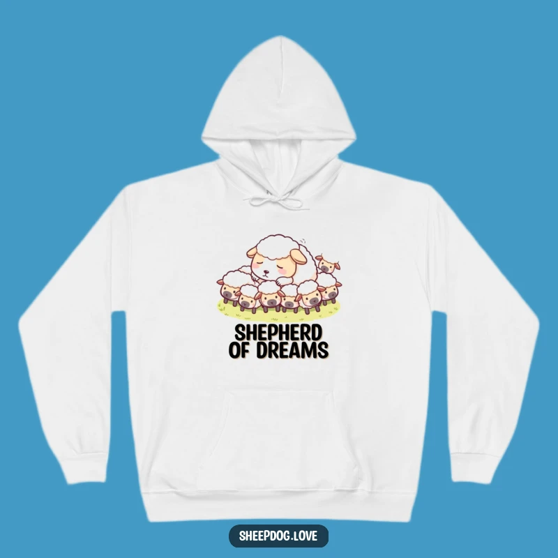 Funny Sheepdog Nap Hoodie: Cozy Shepherd Dog Comfort Gift