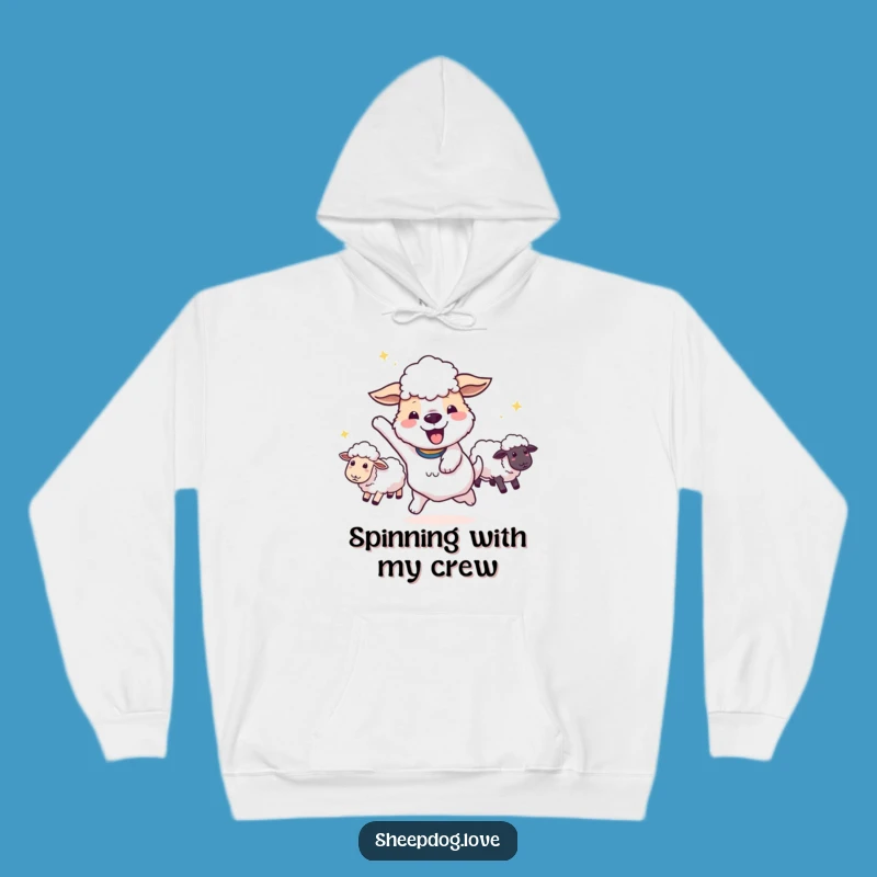 Funny Sheepdog Victory Hoodie: Cozy Up in Celebratory Style