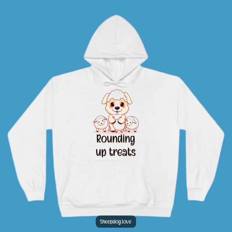 Cozy Sheepdog Hoodie: Funny Focused Herder Dog Sweatshirt Gift