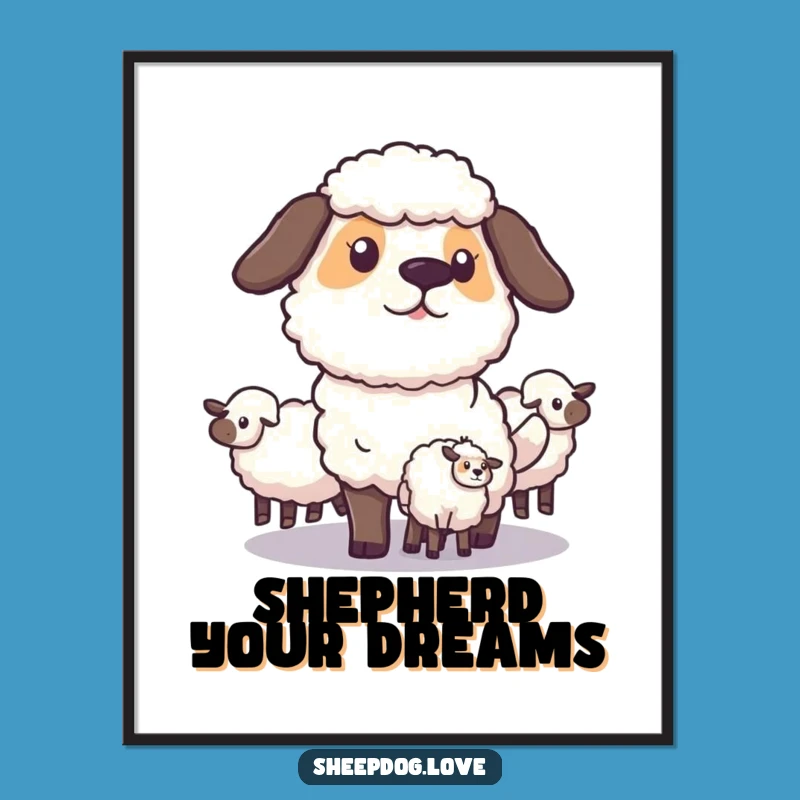 Funny Free Printable Sheepdog Wall Art: Strategic Guidance Downloadable Decor