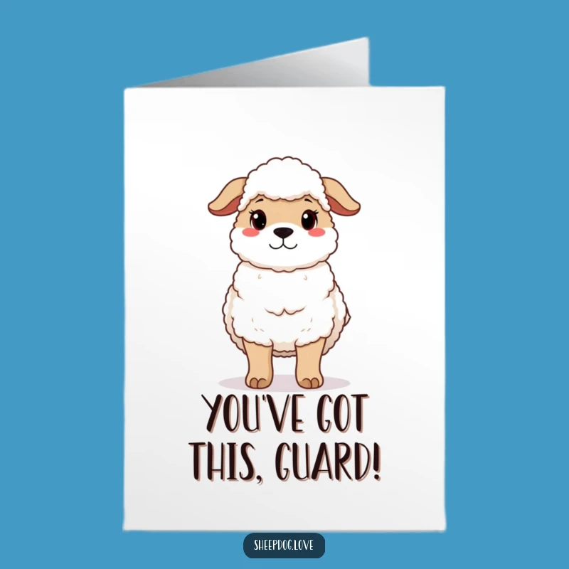 Free Printable Sheepdog Congrats Card: Gentle Downloadable for Safe Journeys