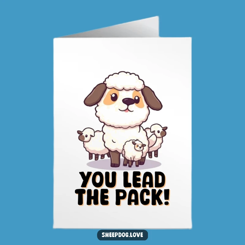 Free Printable Sheepdog Congrats Card: Strategic Win Downloadable for Success