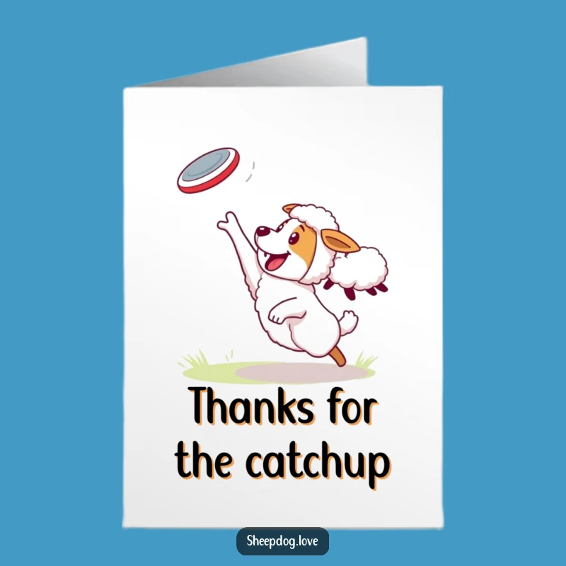 Free Printable Sheepdog Thank You Card: Playful Thanks, Print at Home!