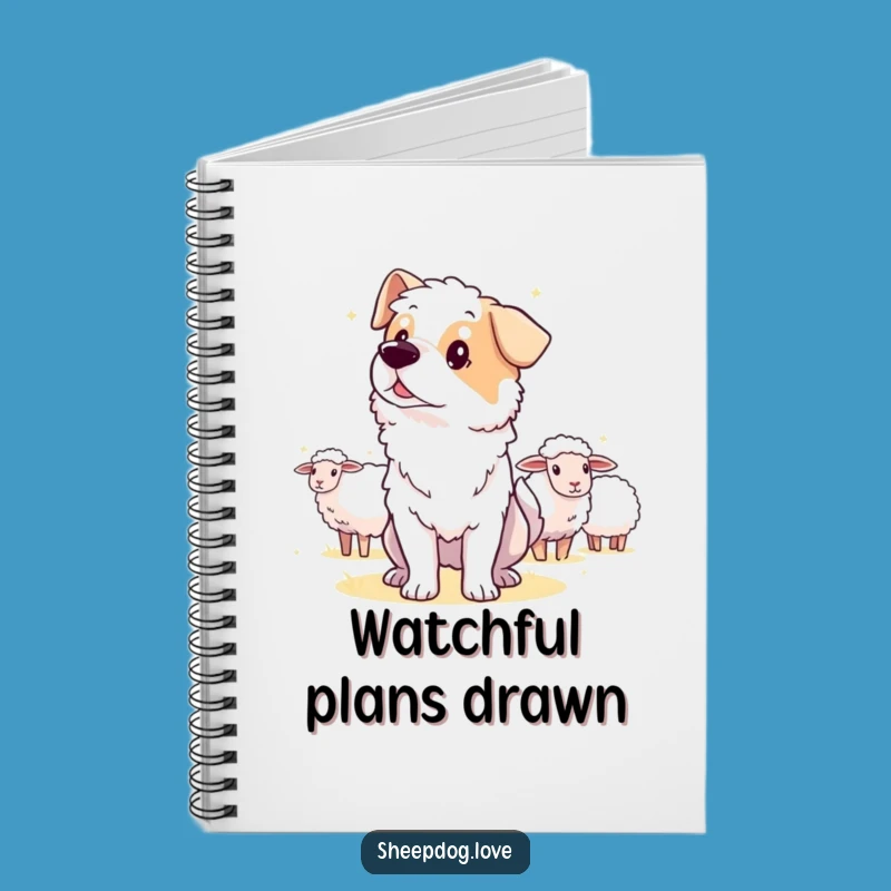 Funny Guard Sheepdog Notebook, Journal for Vigilant Notes