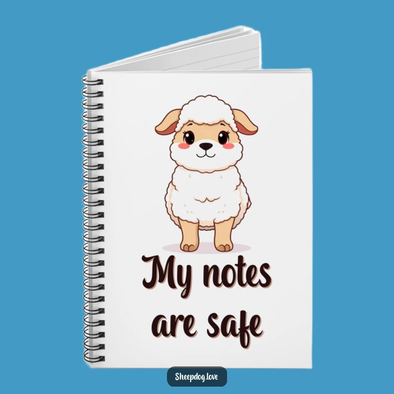 Funny Protective Sheepdog Notebook - Record Ideas with Gentle Vigilance