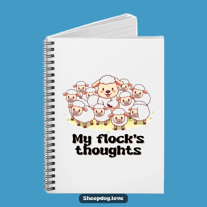 Funny Sheepdog Herding Notebook: Jot Down Your Daily Adventures
