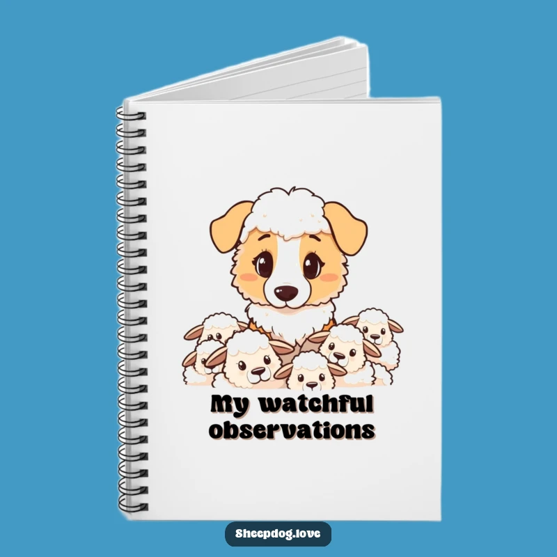 Funny Sheepdog Notebook: Determined Notes, Organized Funny Gift