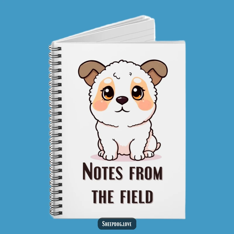 Funny Sheepdog Notebook: Perked Ears Listening, Perfect for Dog Lovers' Notes