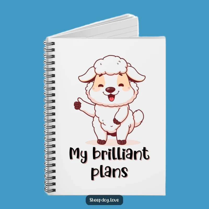 Funny Sheepdog Notebook: Proud Dog Journal, Hilarious Stationery for Ideas