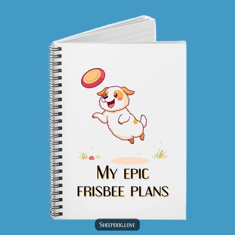 Funny Sheepdog Notebook: Determined Ideas, Perfect Funny Gift for Writers