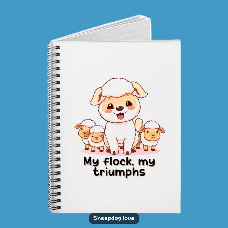 Funny Proud Sheepdog Notebook: Capture Thoughts with Joyful Flair