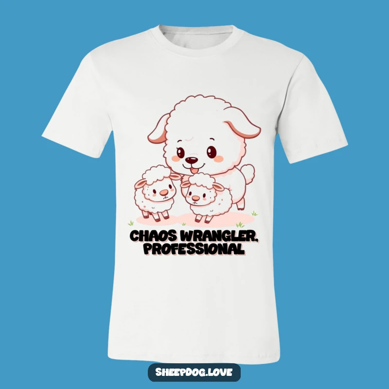 Funny Sheepdog Herding T-Shirt: Playful Pup Action, Great Dog Lover Gift