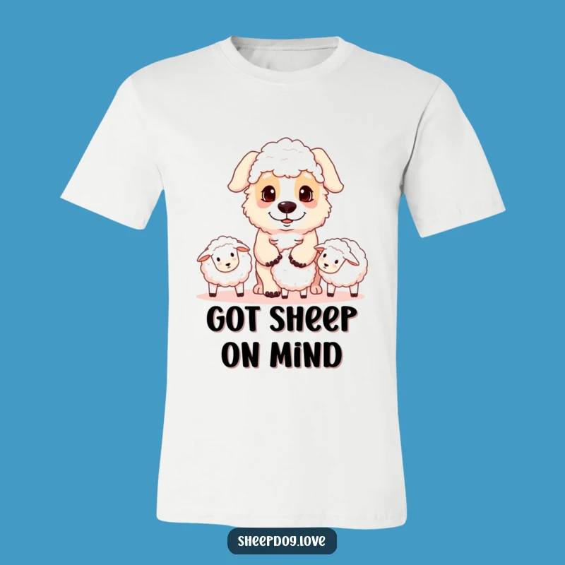 Funny Sheepdog T-Shirt: Focused Herder Dog Tee Makes a Great Gift