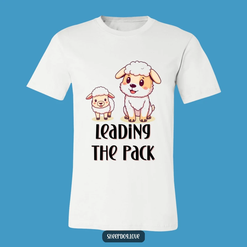 Funny Pleased Sheepdog T-Shirt - Confident Herder Dog Tee for Farm Fans