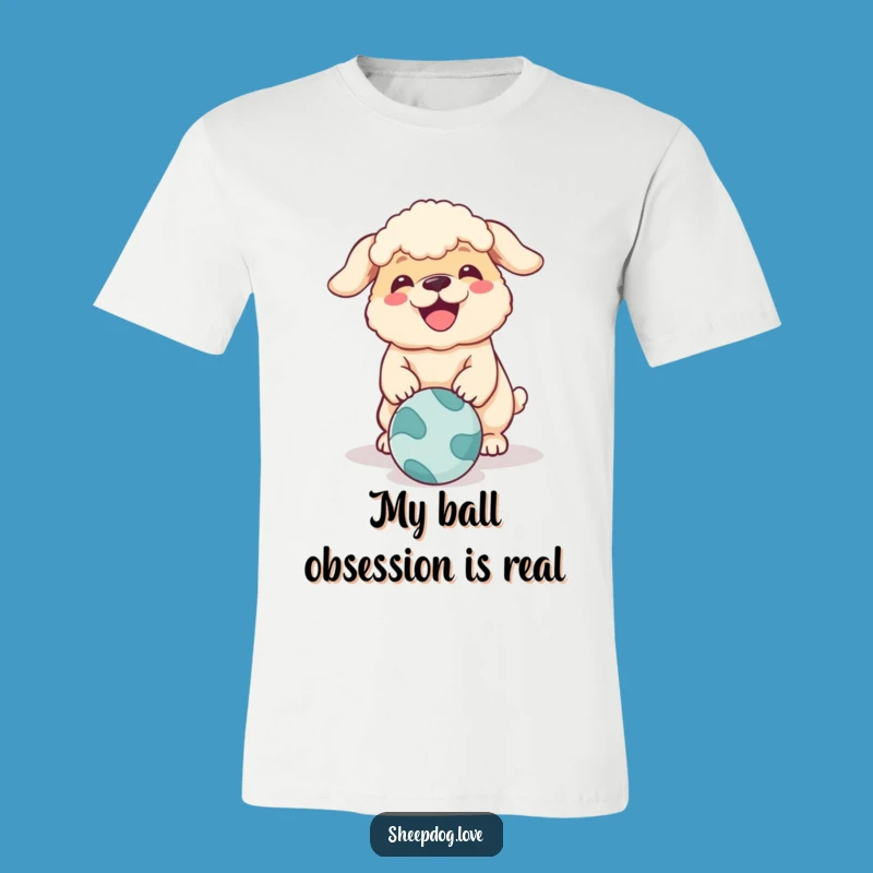 Funny Sheepdog T-Shirt: Hilarious Dog Playful Bark Design