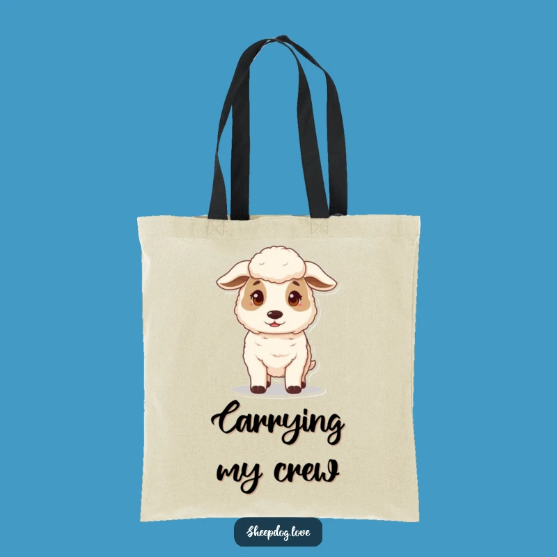 Funny Gentle Guard Sheepdog Tote Bag - Carry Your Protector's Charm