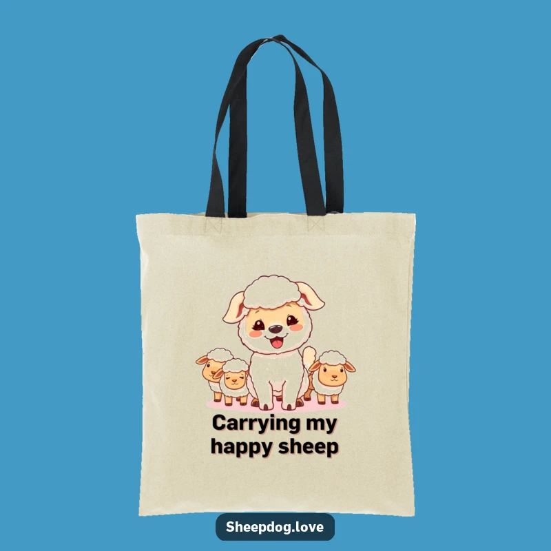 Proud Sheepdog Tote Bag: Funny Gift for Everyday Adventures