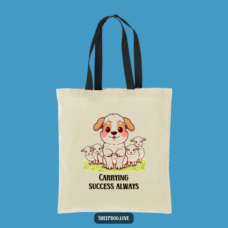 Funny Sheepdog Tote Bag: Proud Herder, Carry Your Pride Hilariously